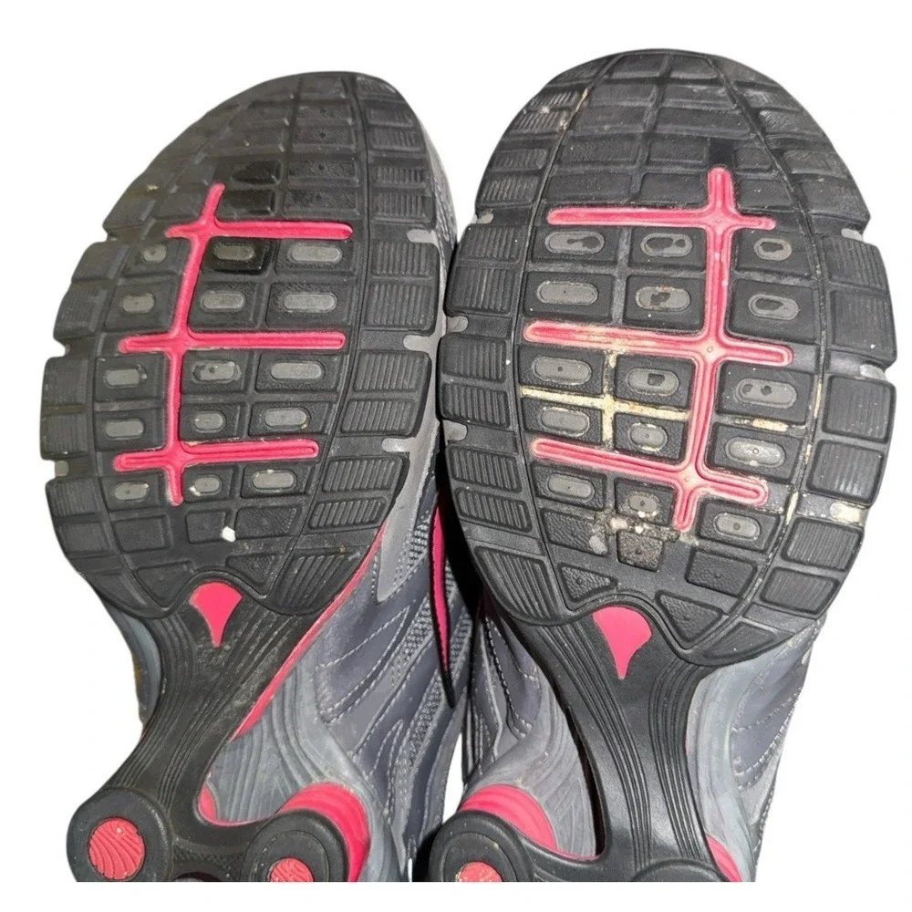 Nike Shox Navina Shoes Womens 9 Pre-Owned Sneakers Grey‎ Pink 392868-060 Cushion